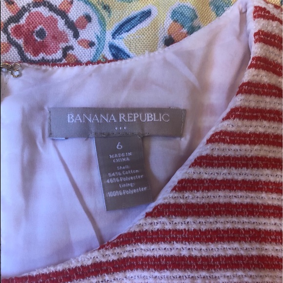 Banana Republic- Orange and White Dress - Picture 6 of 8